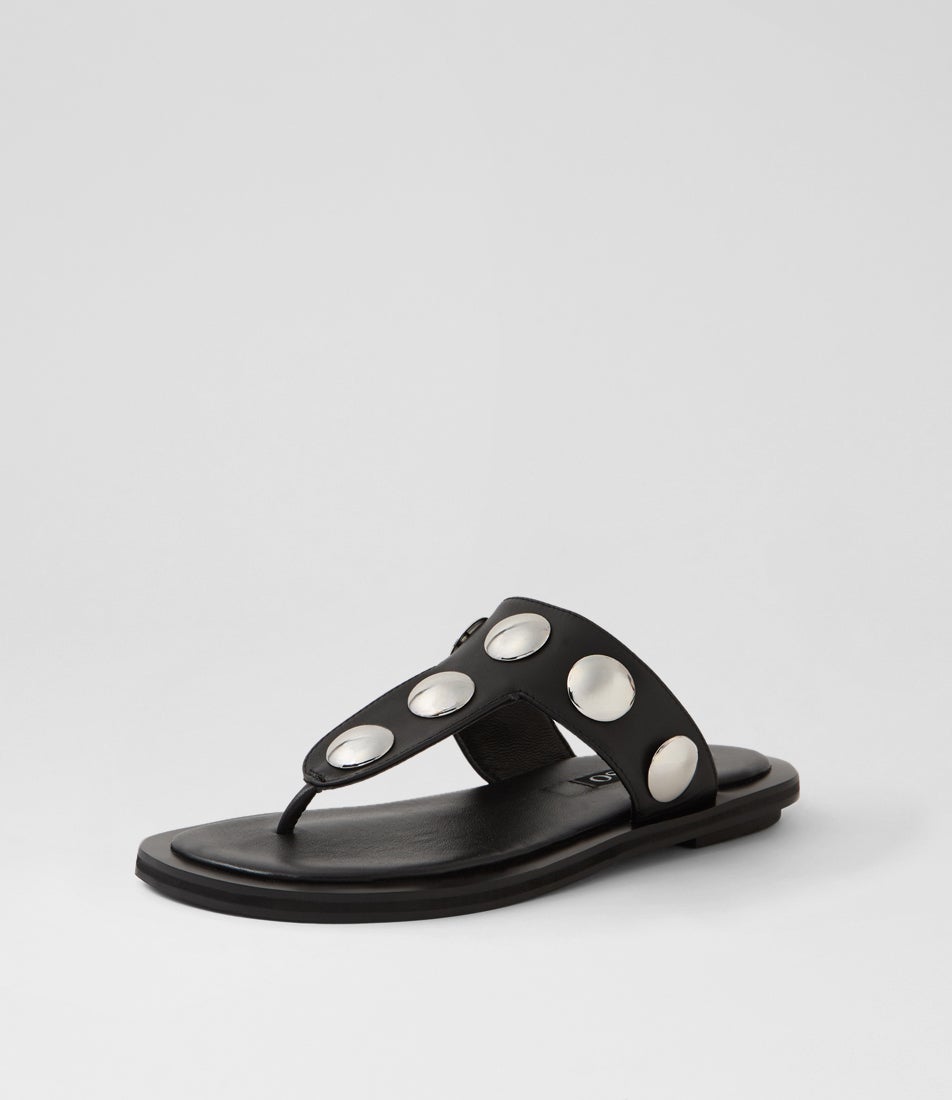 Anna 1 Ebony Suede Thongs