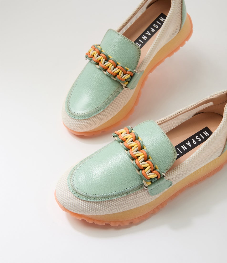 Kansas 48 Latte Eucalipto Leather Loafers