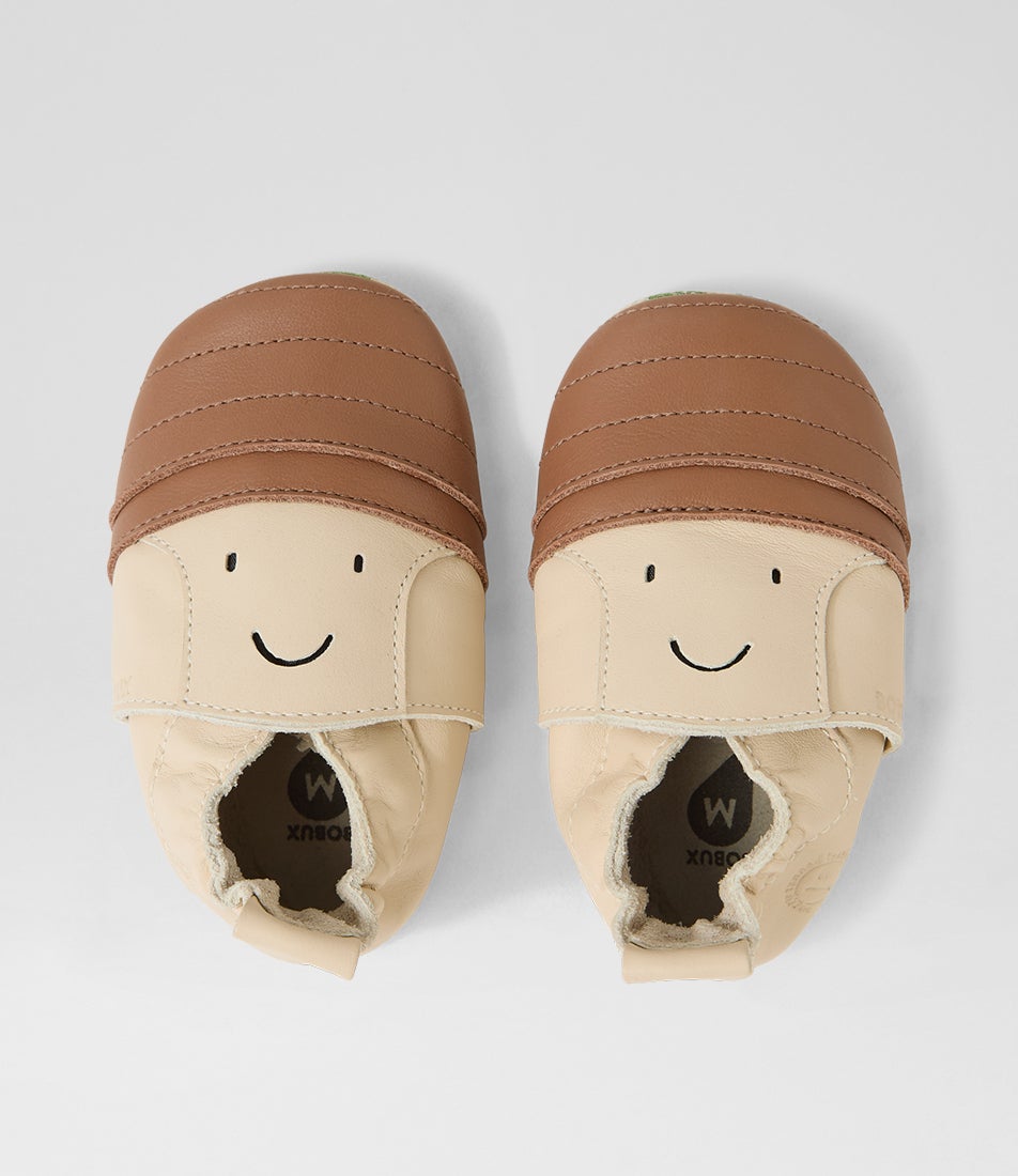 Ss Toasty Truffle Infant Mushroom Leather Flat Shoes