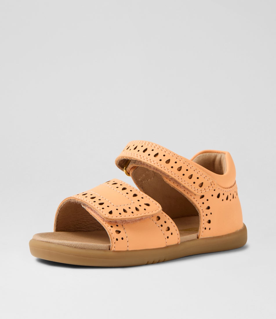 Iw Logan Toddler Peach Jelly Leather Sandals Iw Logan Toddler Peach Jelly Leather Sandals
