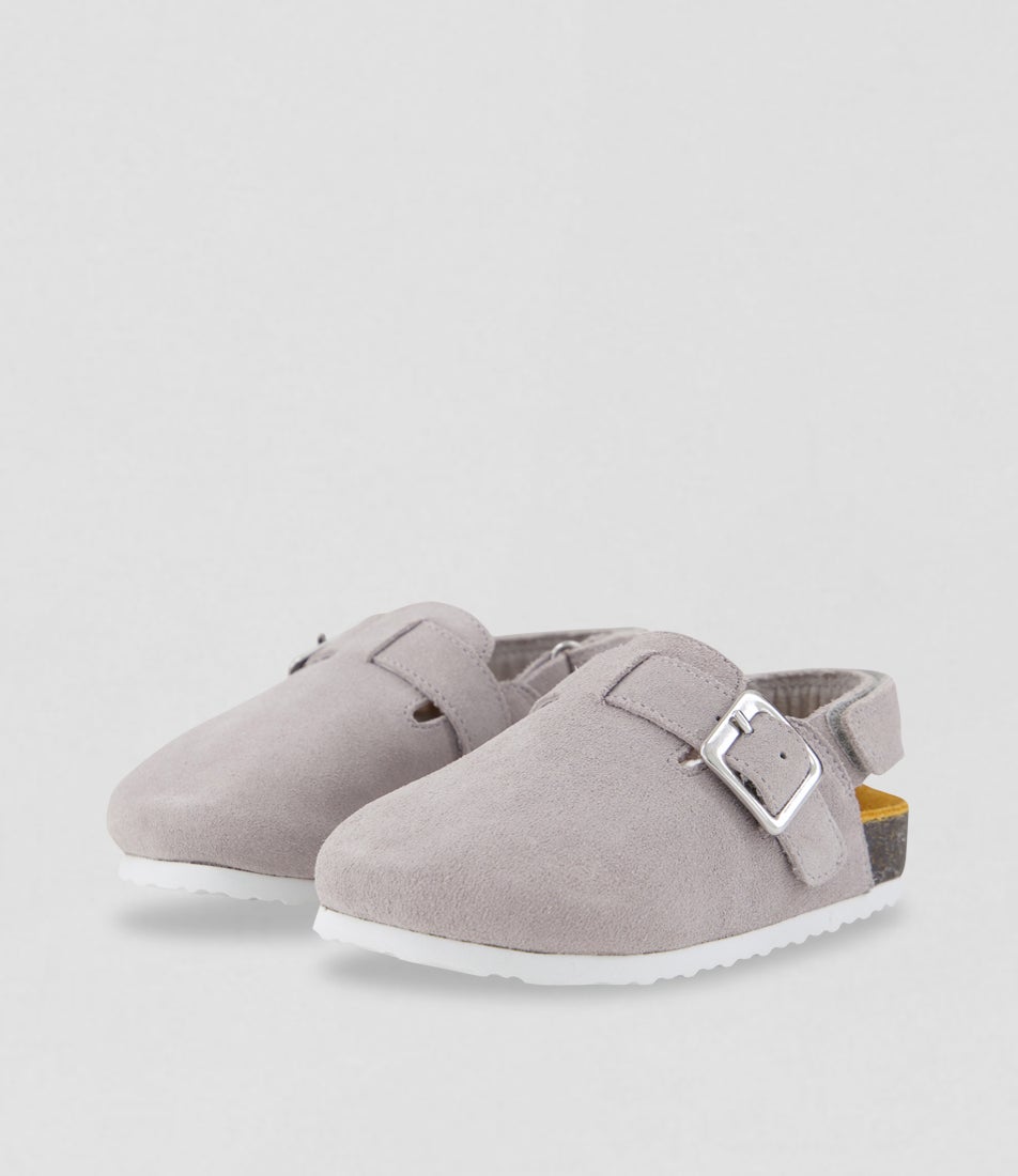 Frankie Toddler Quiet Grey Leather Sandals