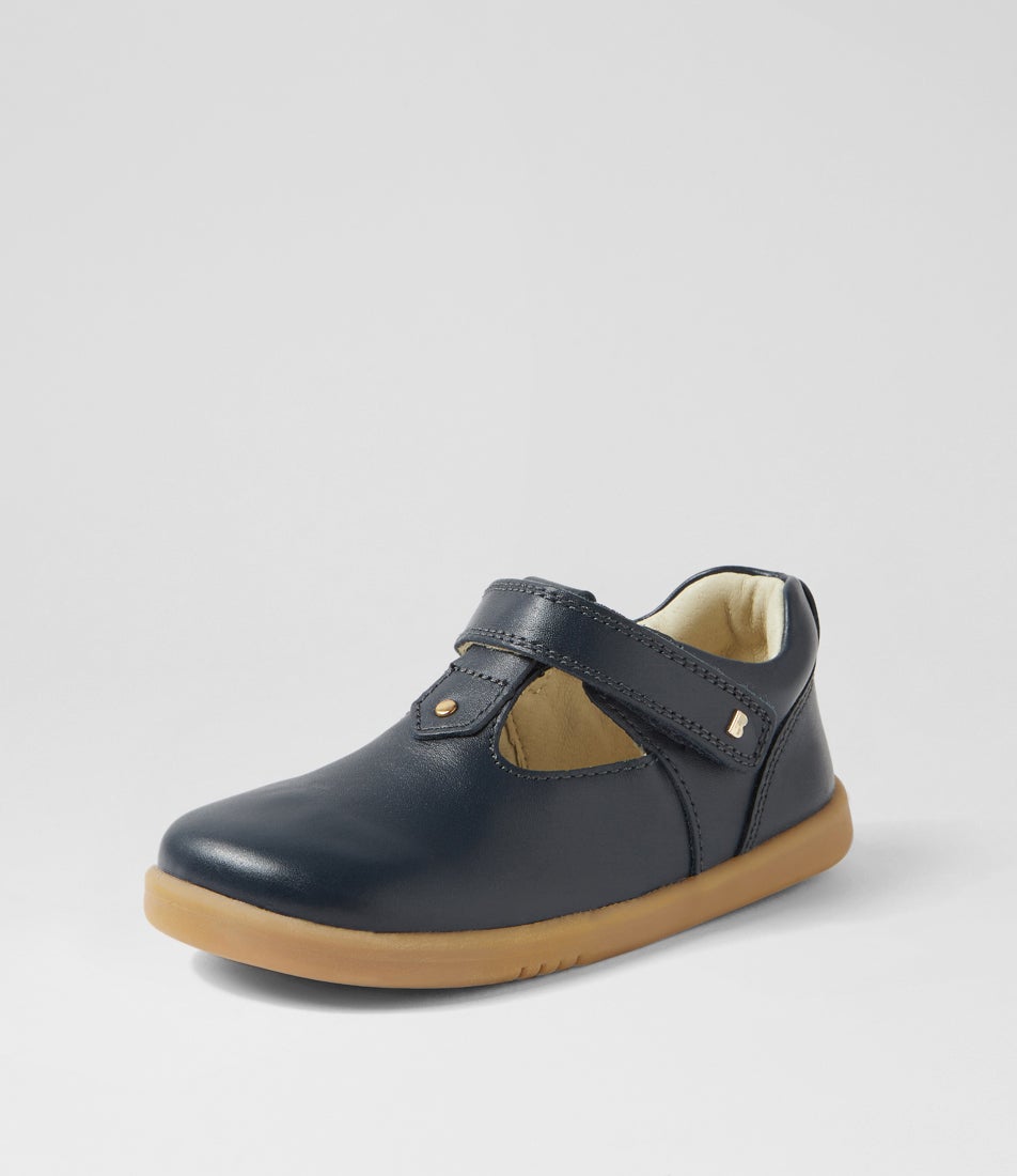 Iw Louise Toddler Navy Leather Flat Shoes