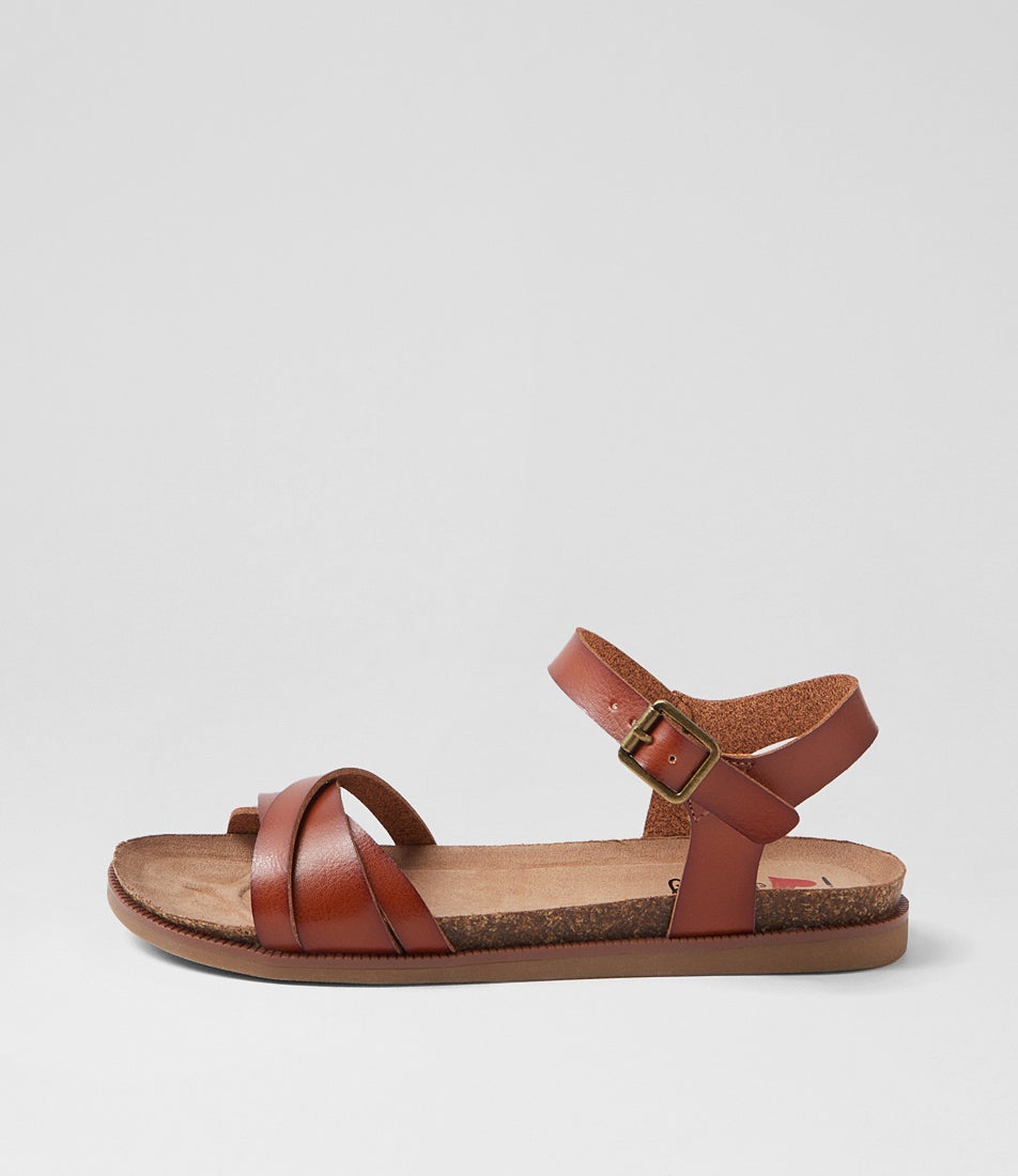 Clonti Cognac Sandals Clonti Cognac Sandals