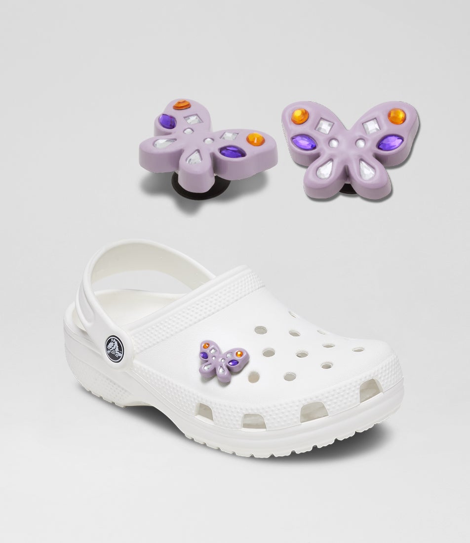Meta Butterfly Purple Rubber Jibbitz