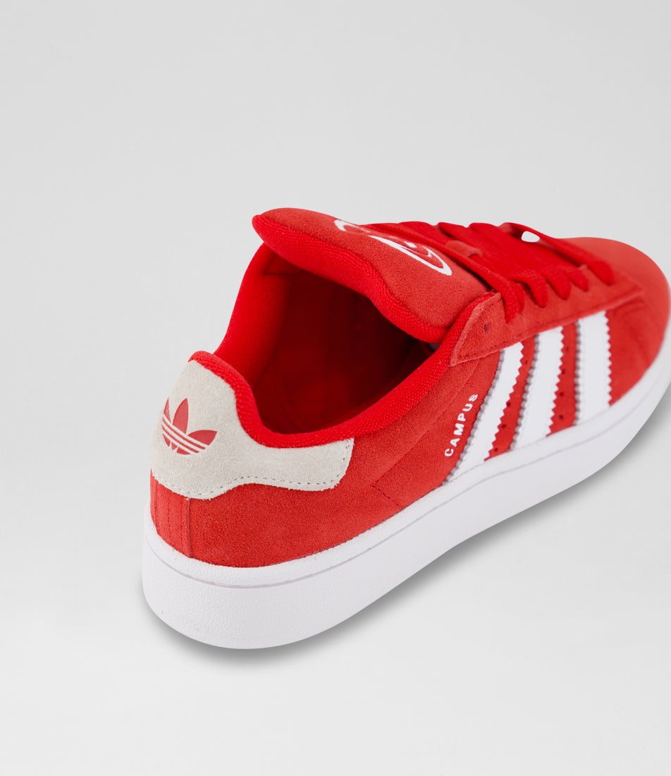 Campus 00 Youth Red Suede Sneakers