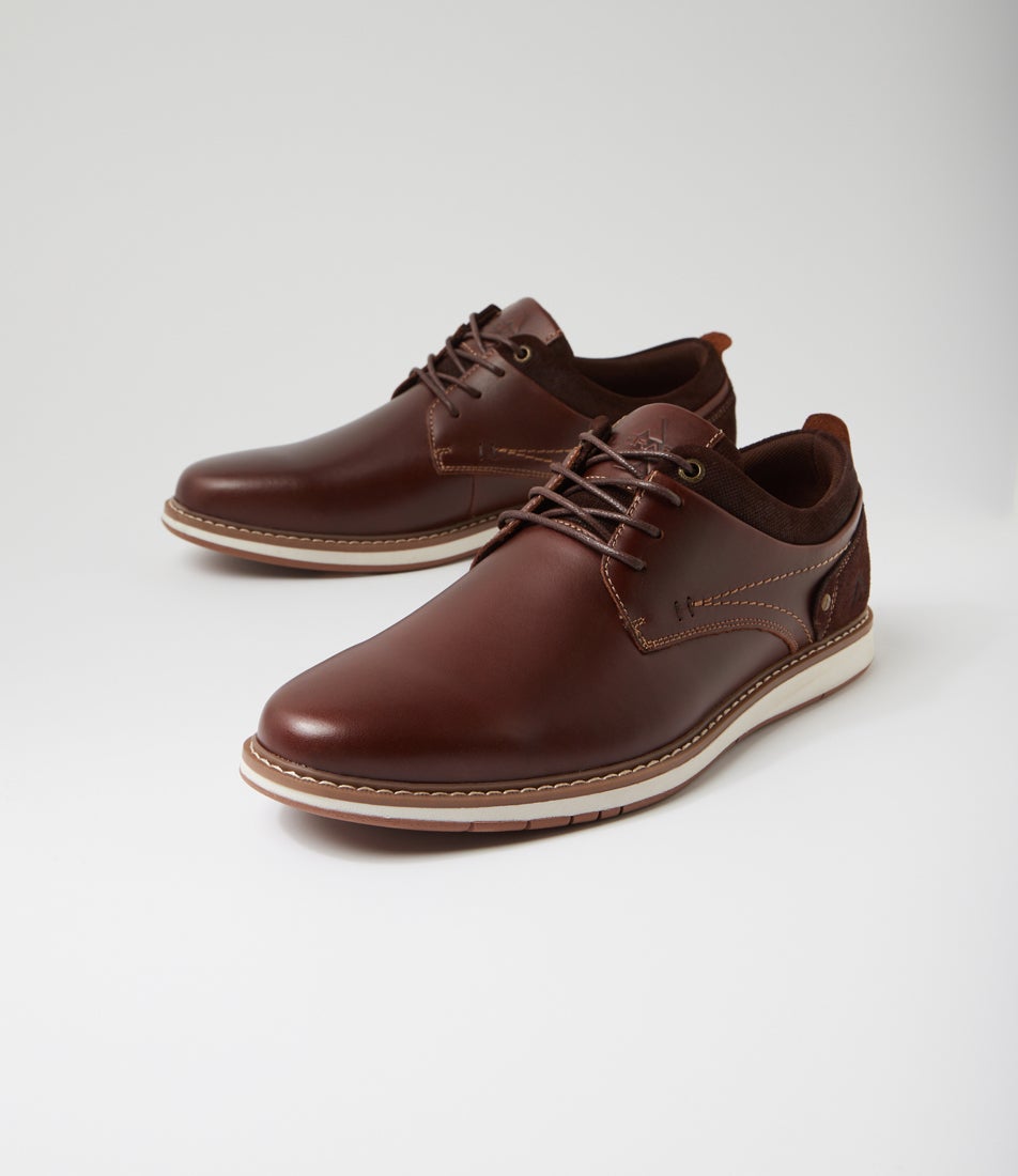 Shaggy Redwood Leather Lace Up Flats Shaggy Redwood Leather Lace Up Flats