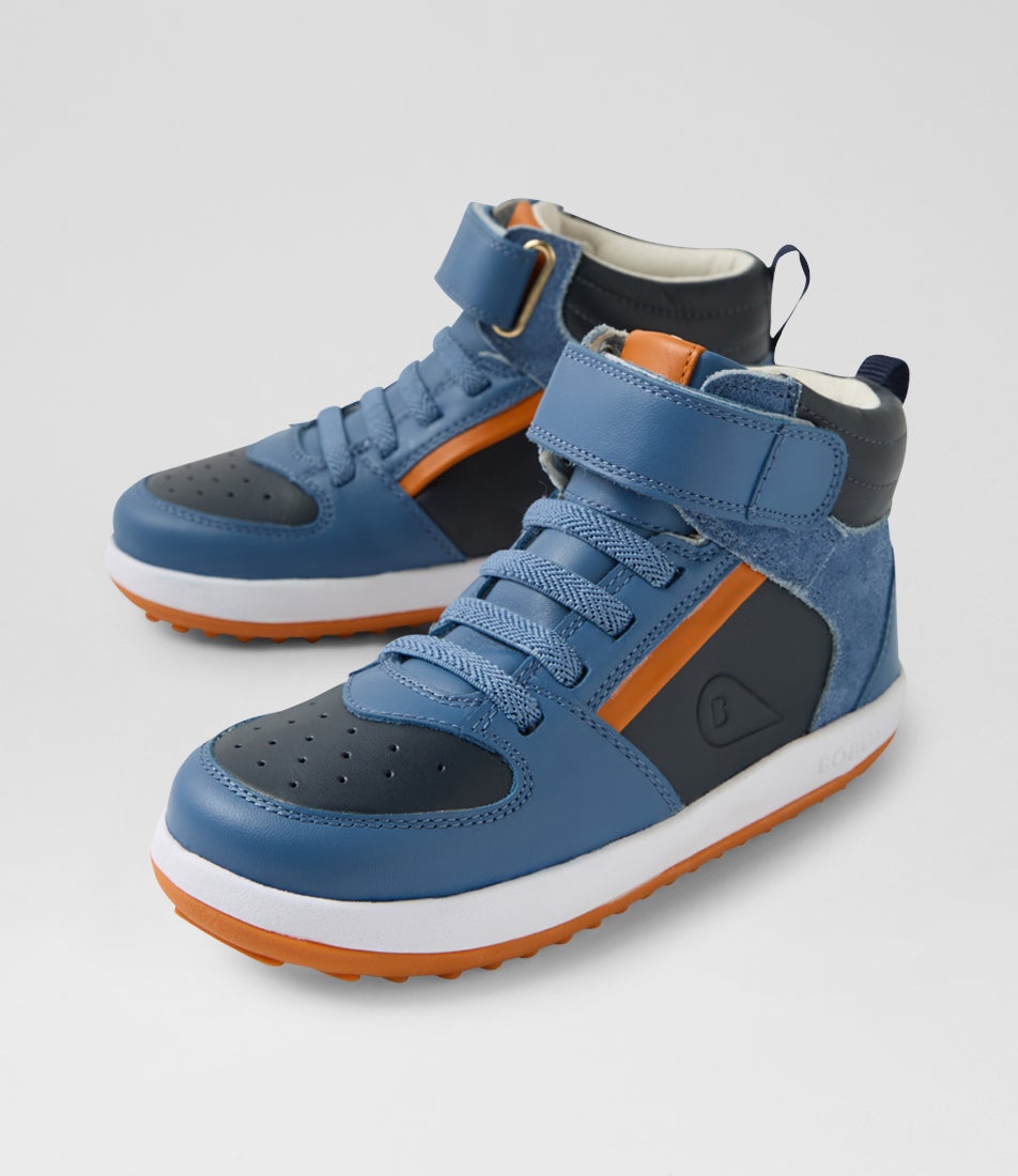 Kp Topspin Junior Elemental Blue Leather Ankle Boots
