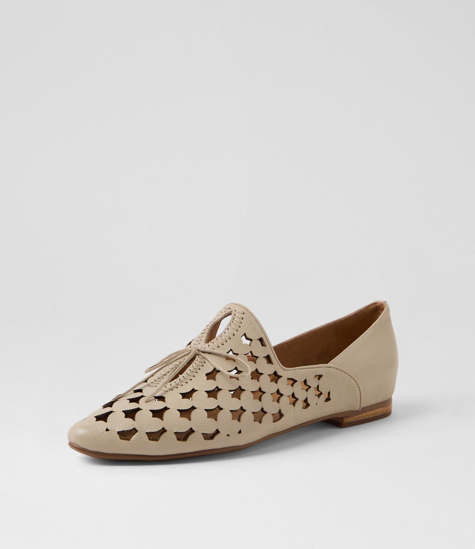 Sumi Almond Leather Loafers