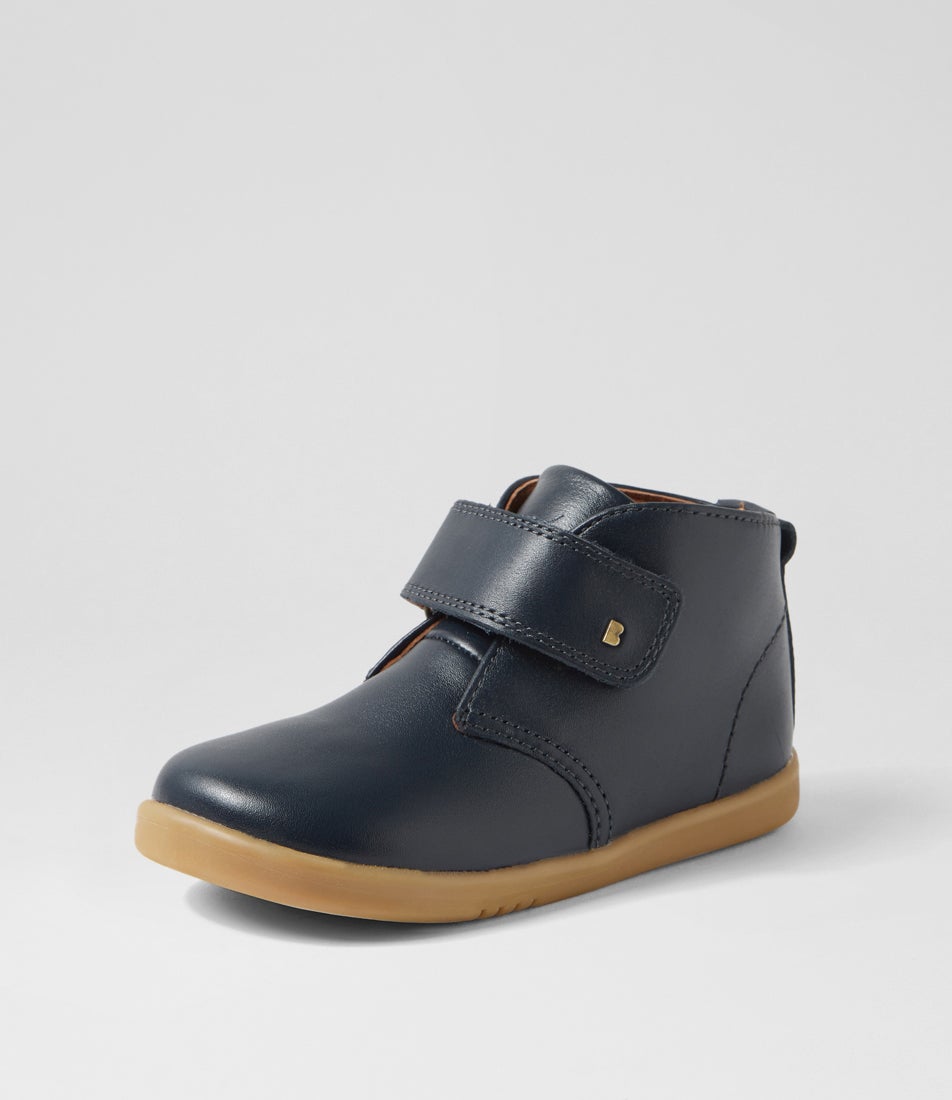 Iw Desert Toddler Navy Leather Ankle Boots