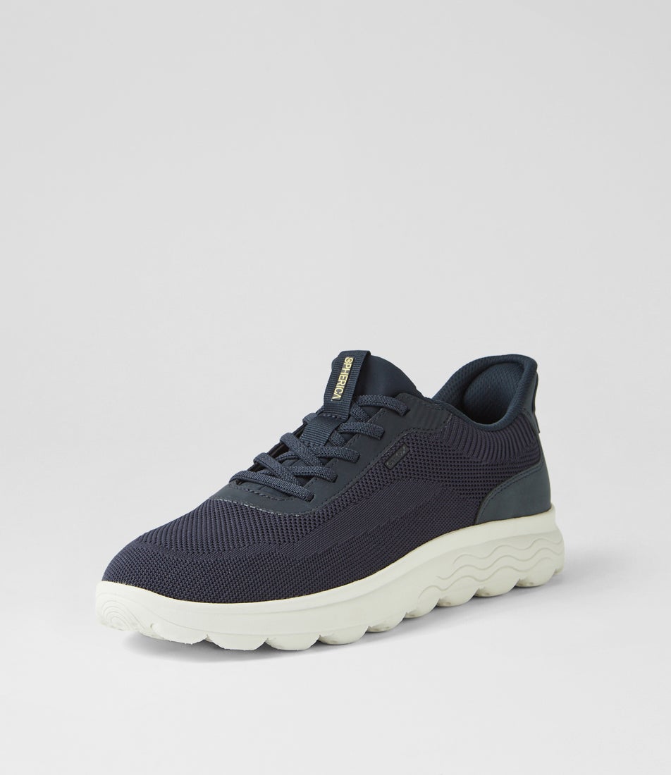 U Spherica Plus A Navy Knit Sneakers