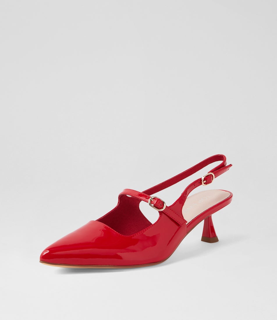 Vamalia New Red Patent Leather Heels