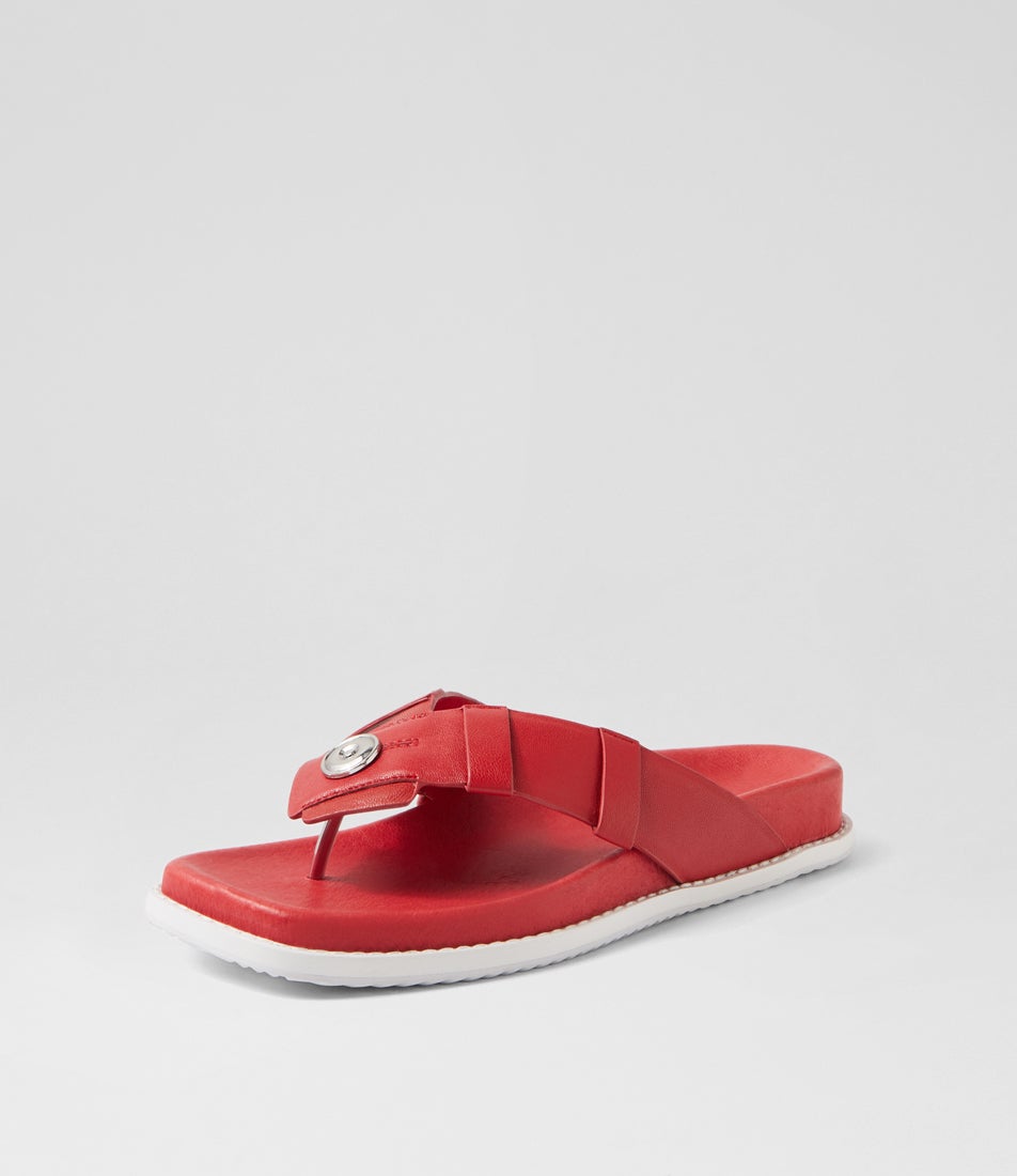 Rook Red Leather Thongs