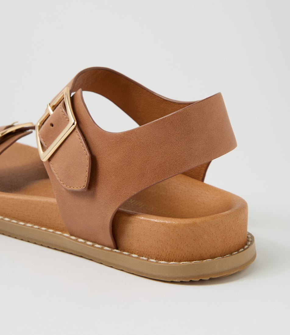 Raven Tan Leather Sandals