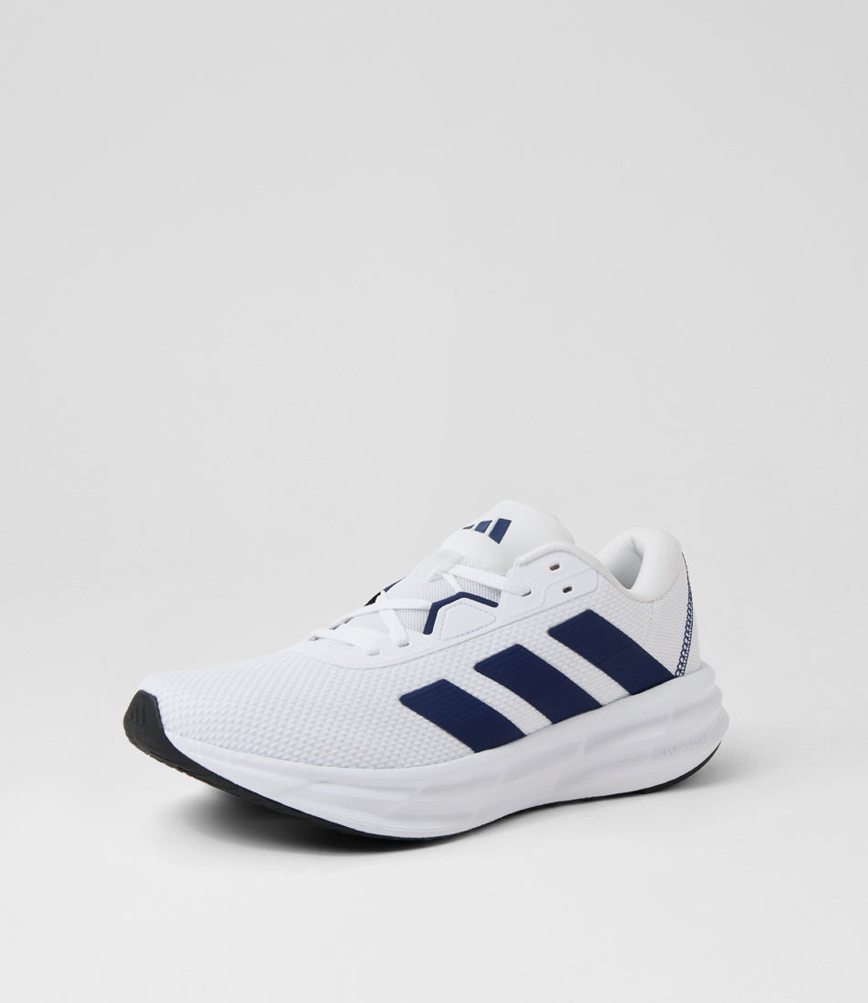 Galaxy 7 M White Dark Blue Black Fabric Sneakers