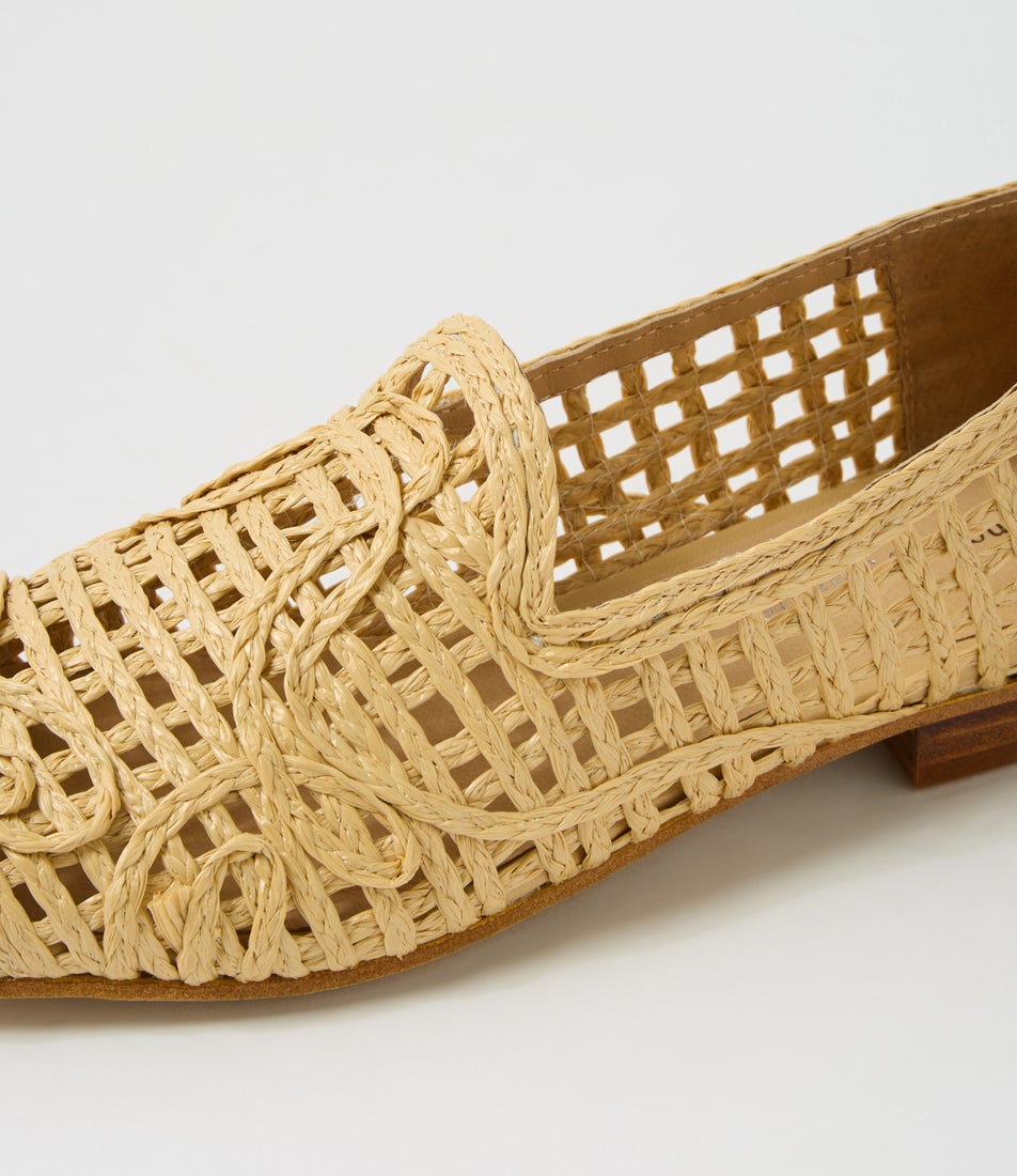 Gifty Natural Fabric Loafers