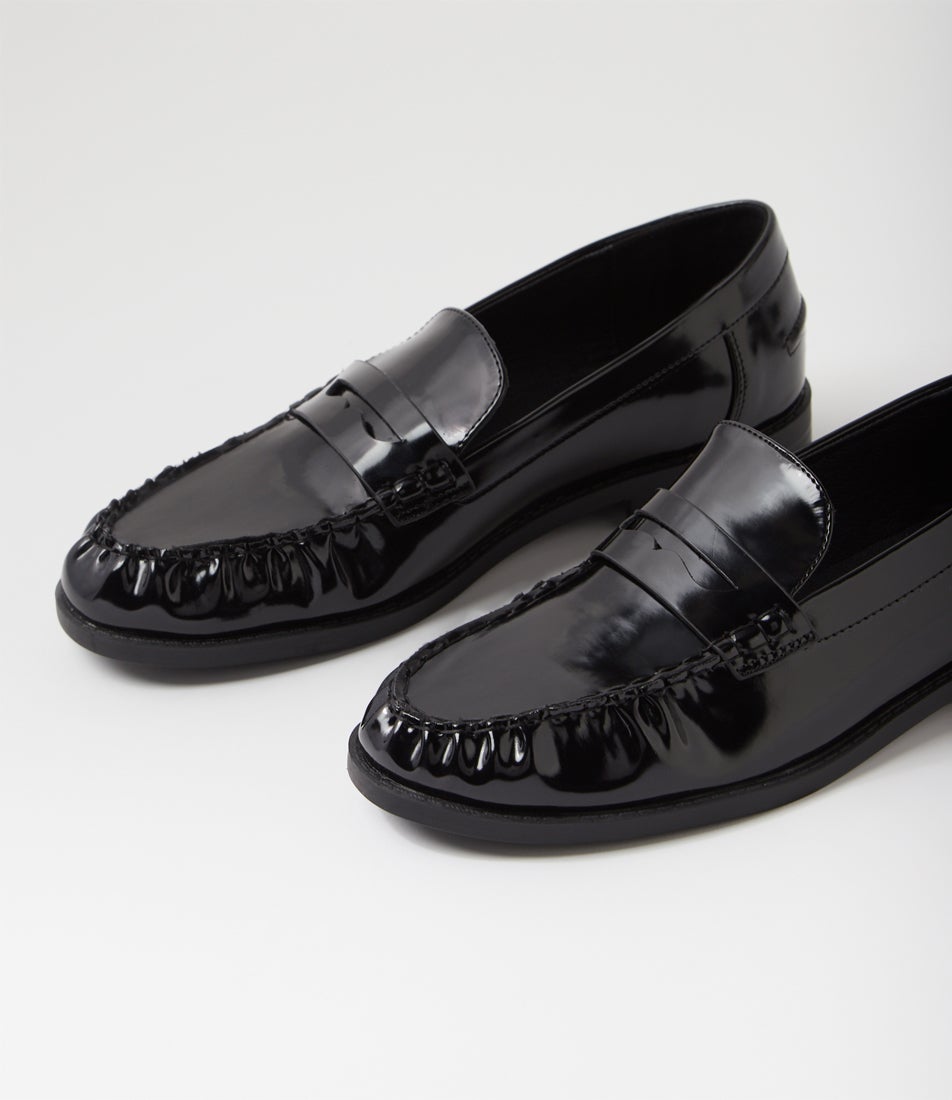 Albert Black Patent Pu Loafers