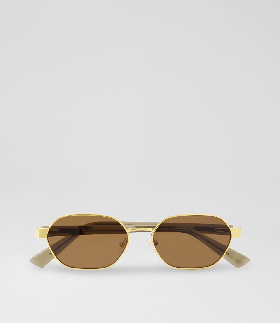 Ali Gold Metal Sunglasses