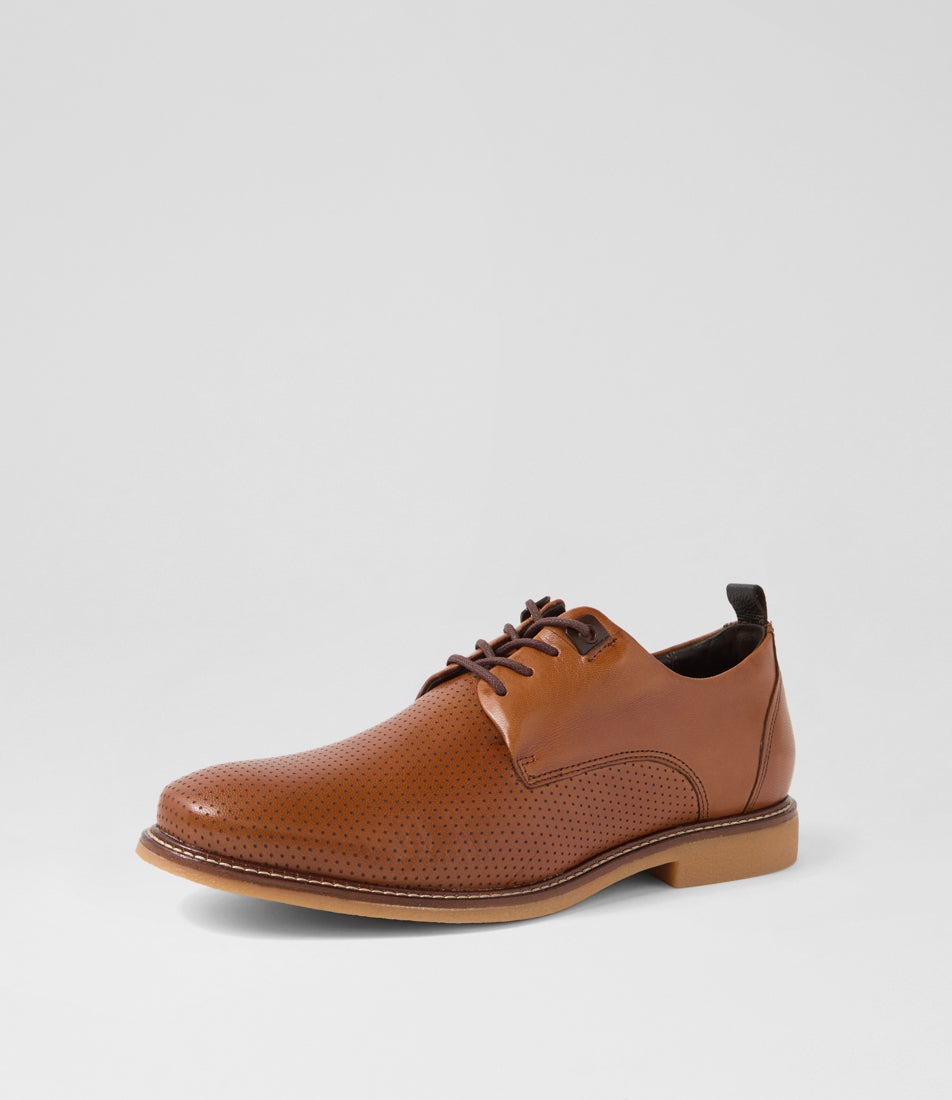 Oakley Havanna Leather Lace Up Flats