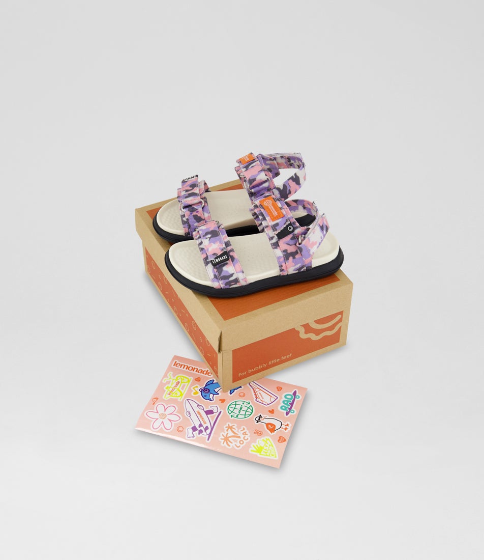 Captain Junior Candy Camo Canvas Sandals