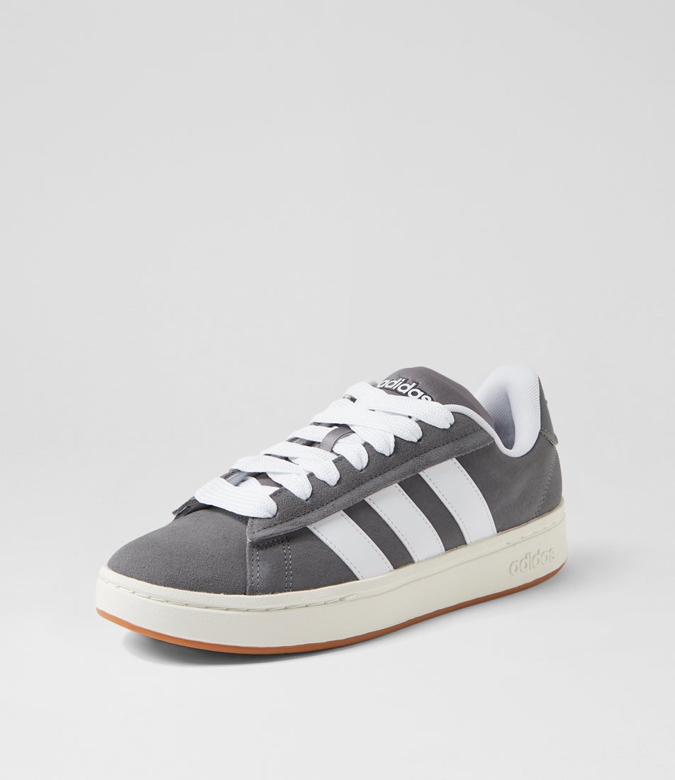 Grand Court Alphas M Grey Four Off White Fabric Sneakers