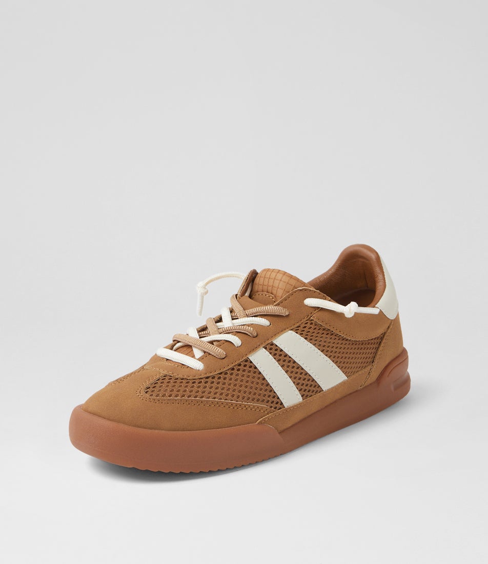 Prognosis Tan Microsuede Sneakers