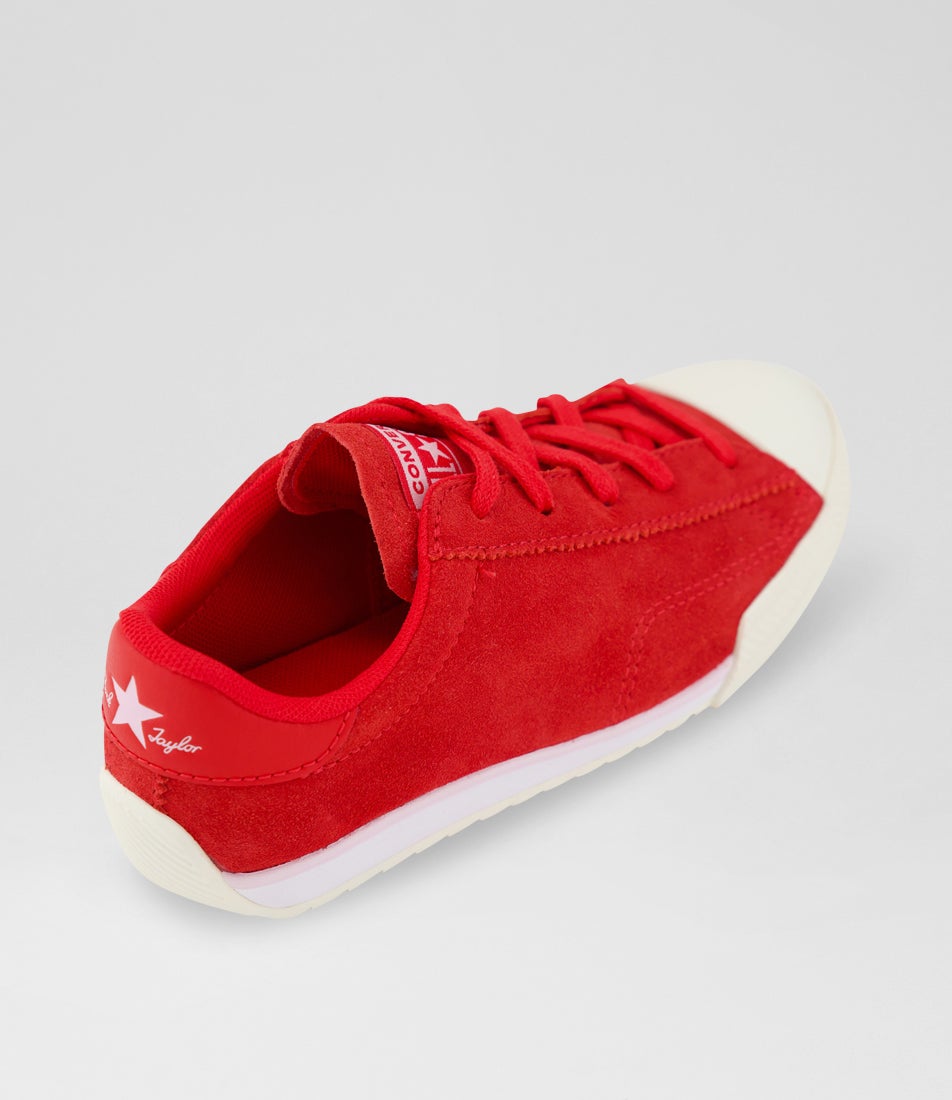 Chuck Lo Pro Junior Red New Found Bloom Suede Sneakers