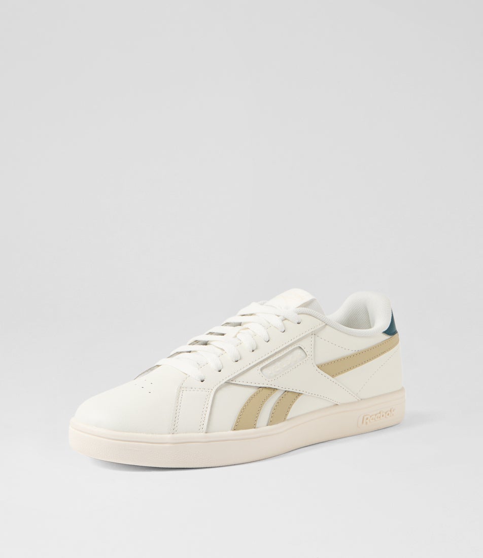 Court Retro M Chalk Beige Teal Sneakers