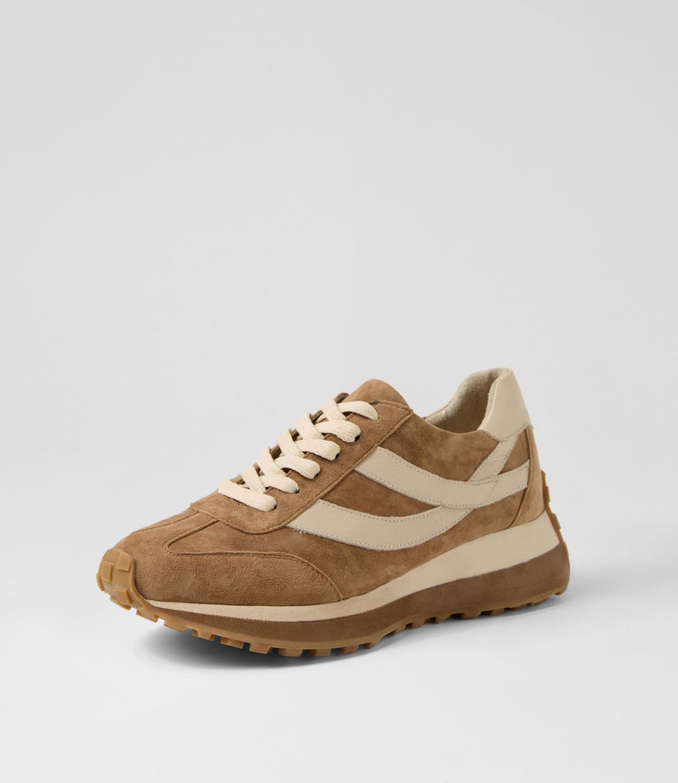 Sheryls Light Choc Vanilla Suede Sneakers
