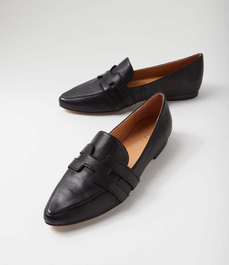 Salti Black Leather Loafers Salti Black Leather Loafers
