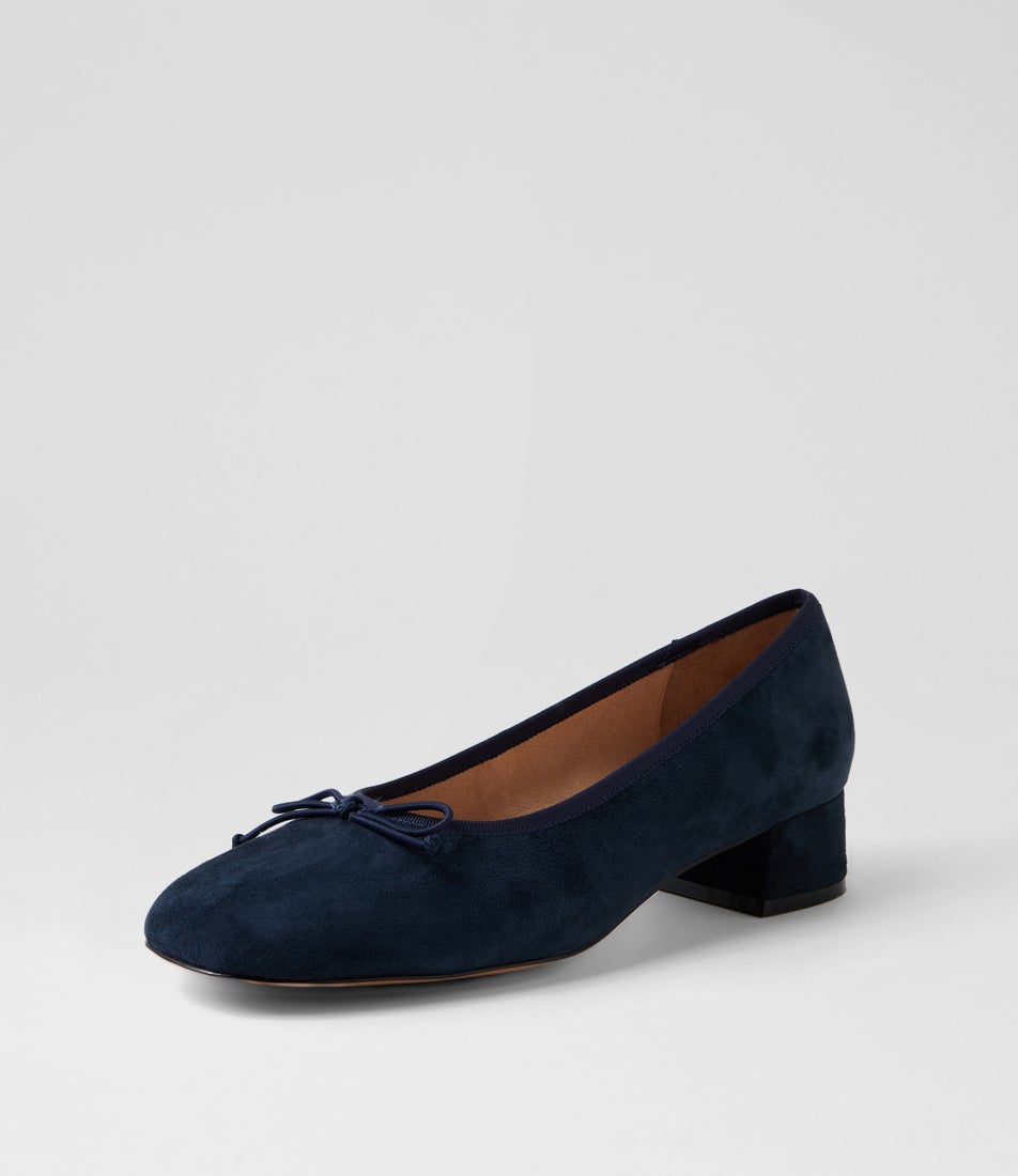 Mallet Navy Suede Heels Mallet Navy Suede Heels