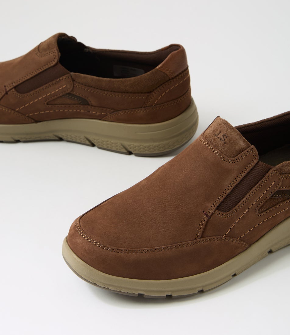 Giuseppe 09 Brandy Nubuck Flat Shoes