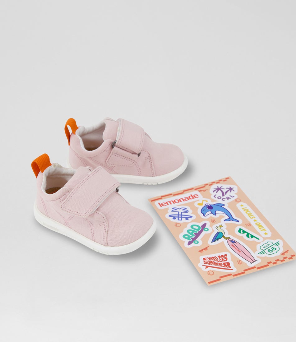 Wolfie Infant Pink Canvas Sneakers