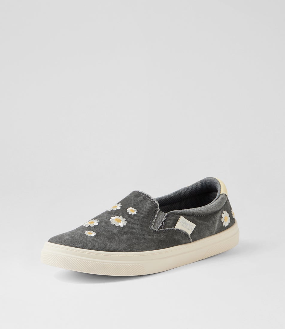 Havasu Charcoal Canvas Sneakers