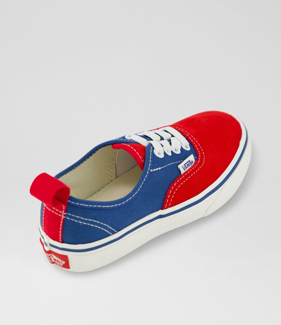Authentic Elastic Junior Primary Racing Red Suede Sneakers