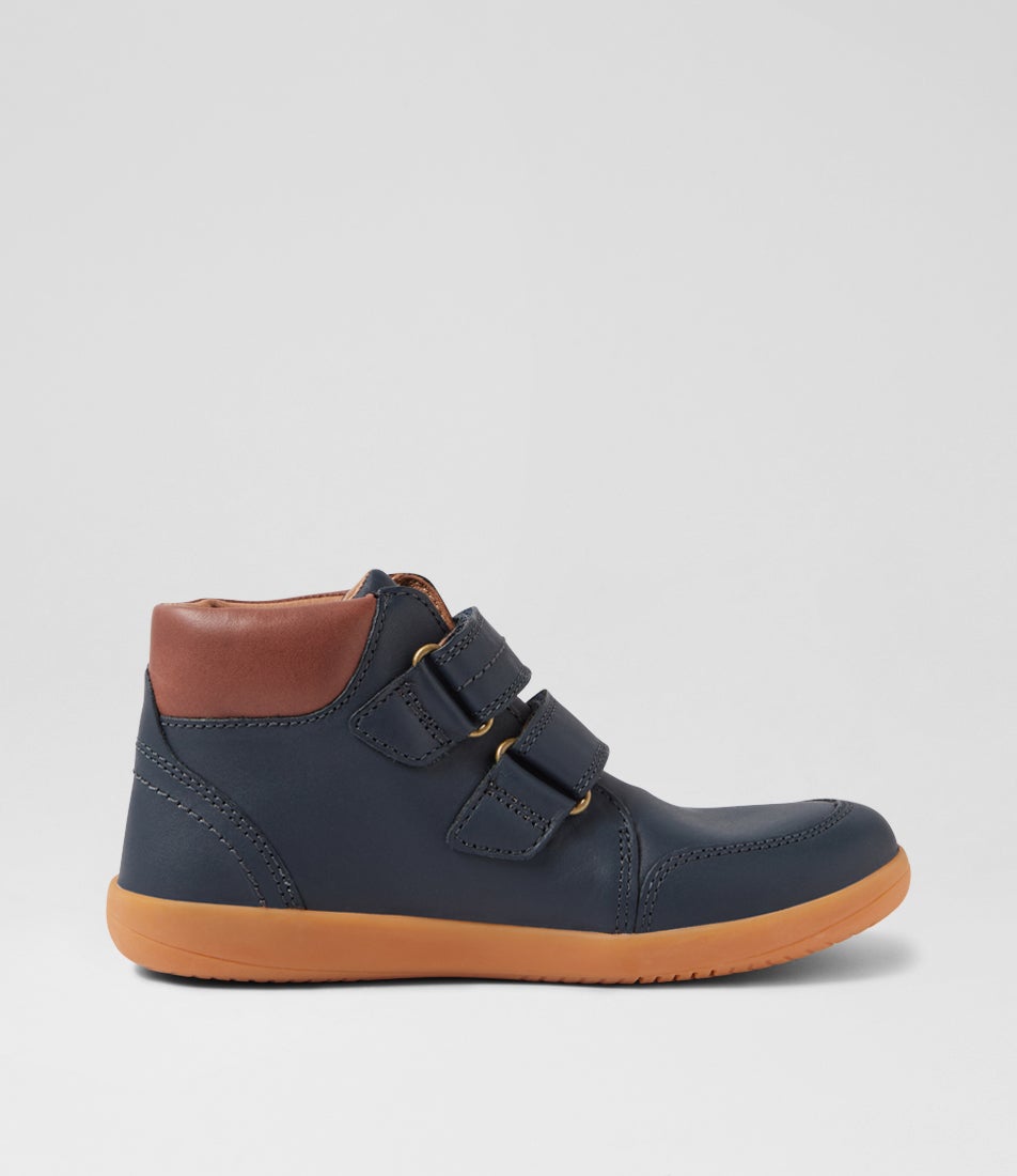 Kp Timber Junior Navy Leather Ankle Boots
