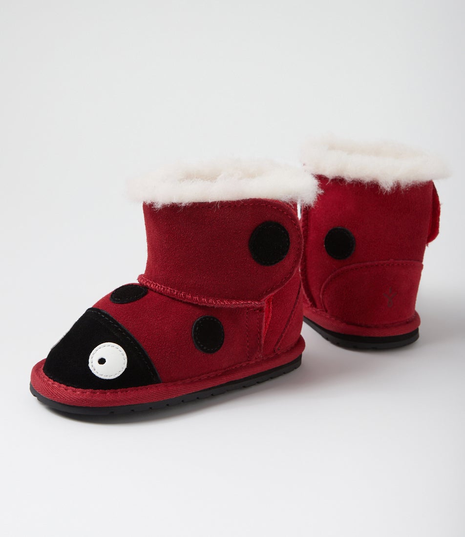 Ladybird Infant Red Suede Ankle Boots