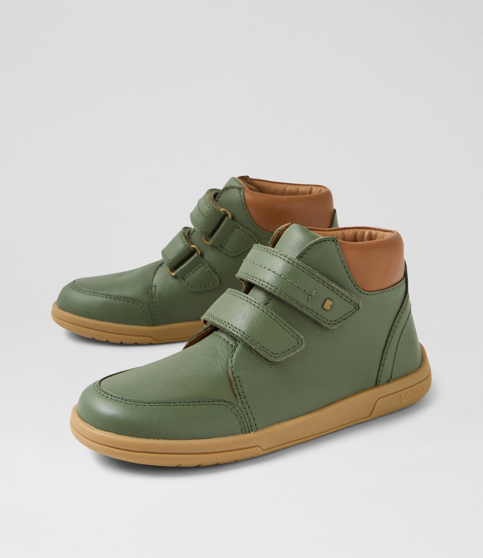 Kp Timber 2 Junior Bronze Green Leather Ankle Boots