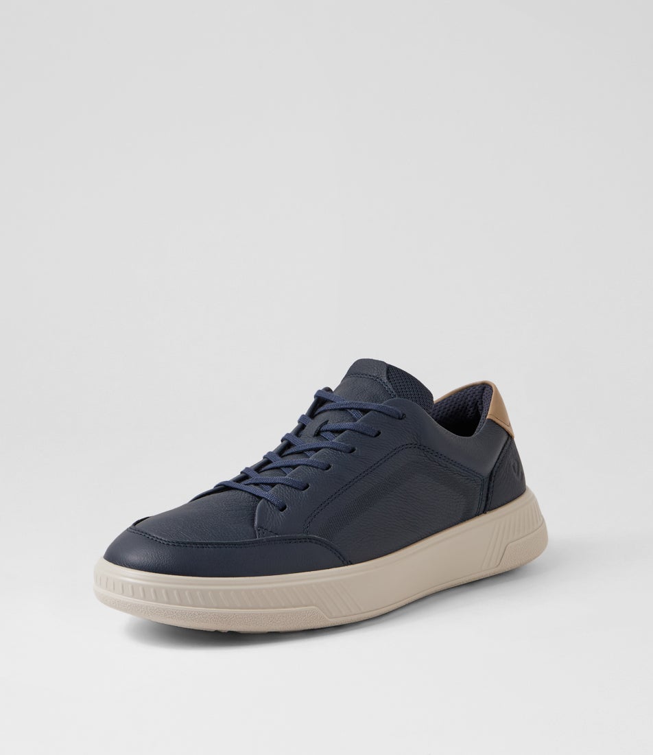 Move M Marine Honey Mustard Leather Sneakers