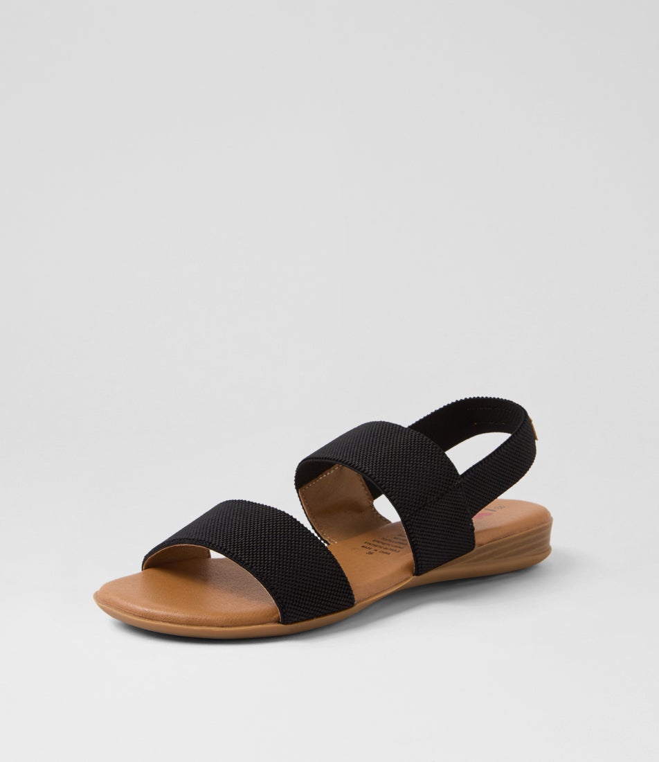 Divide Black Fabric Sandals Divide Black Fabric Sandals
