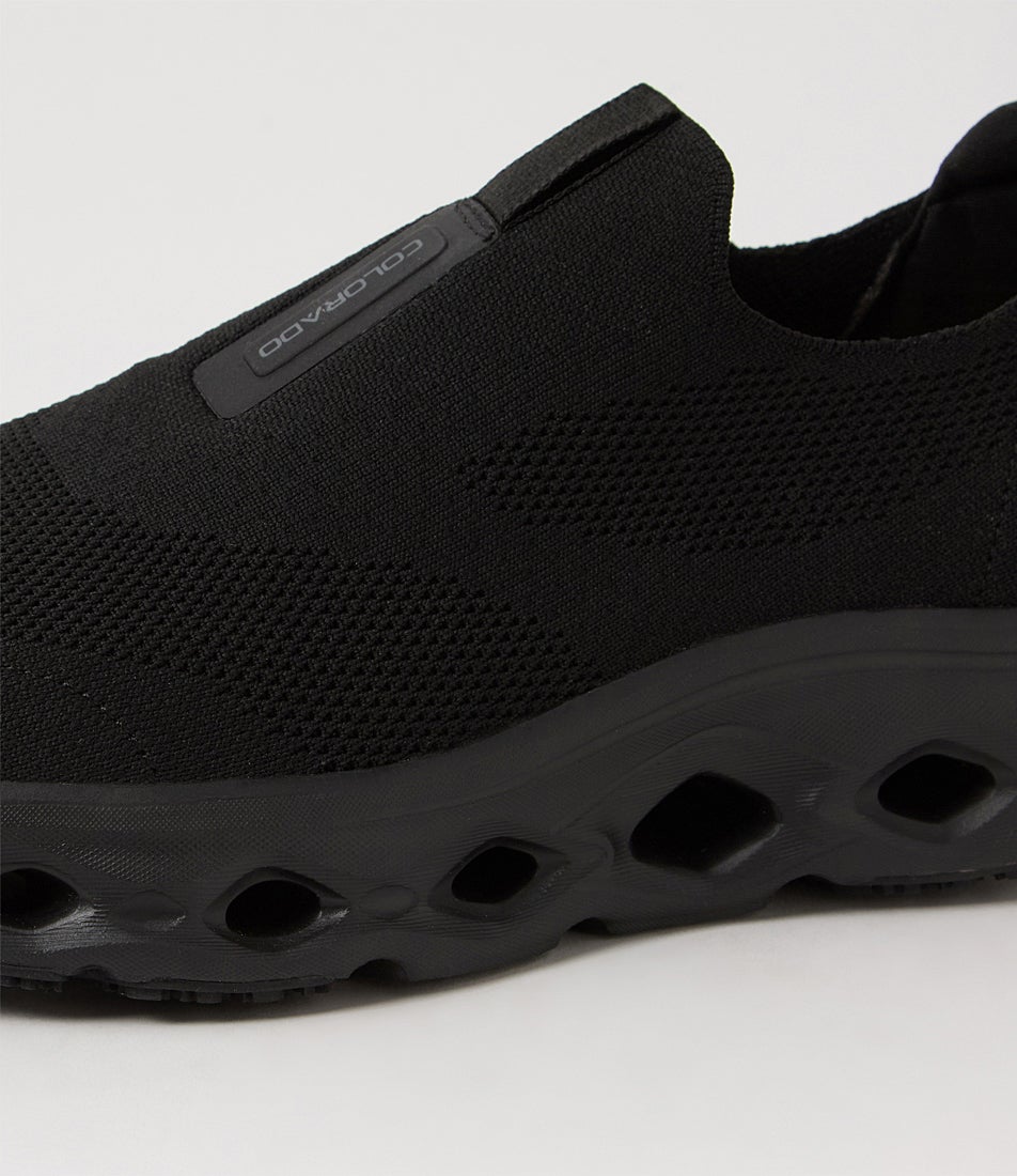 Flosa Black Mesh Sneakers