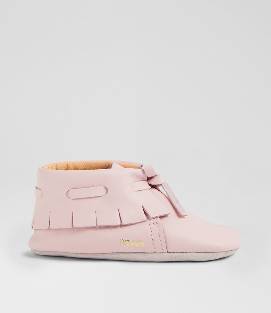Ss Fringe Infant Rosewater Leather Flat Shoes