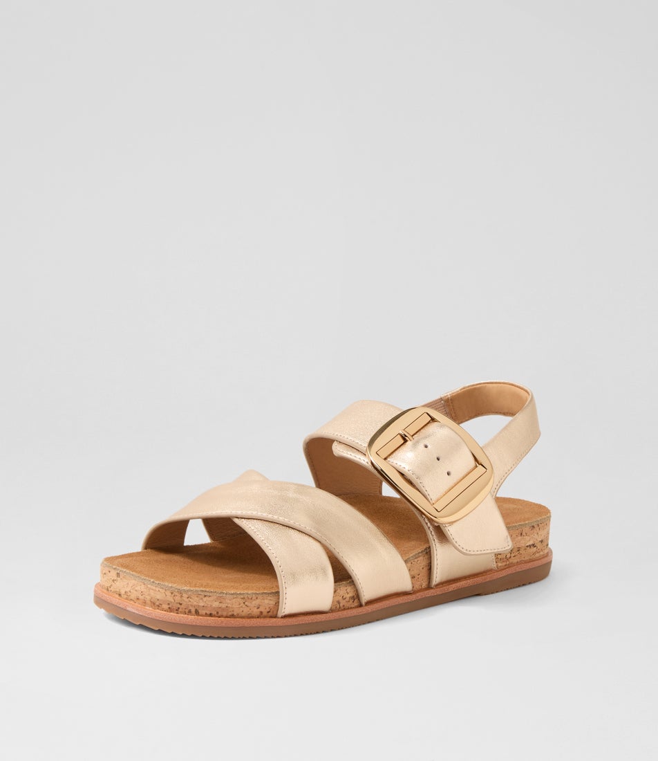 Jester Soft Gold Leather Sandals