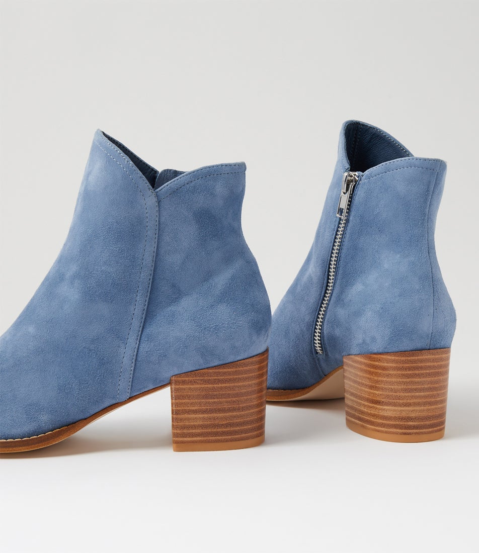 Mockas Denim Suede Ankle Boots