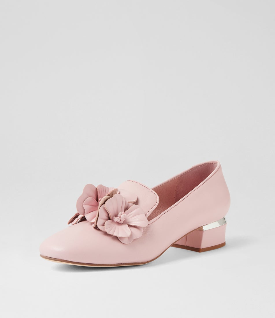 Ghana Pink Leather Heels