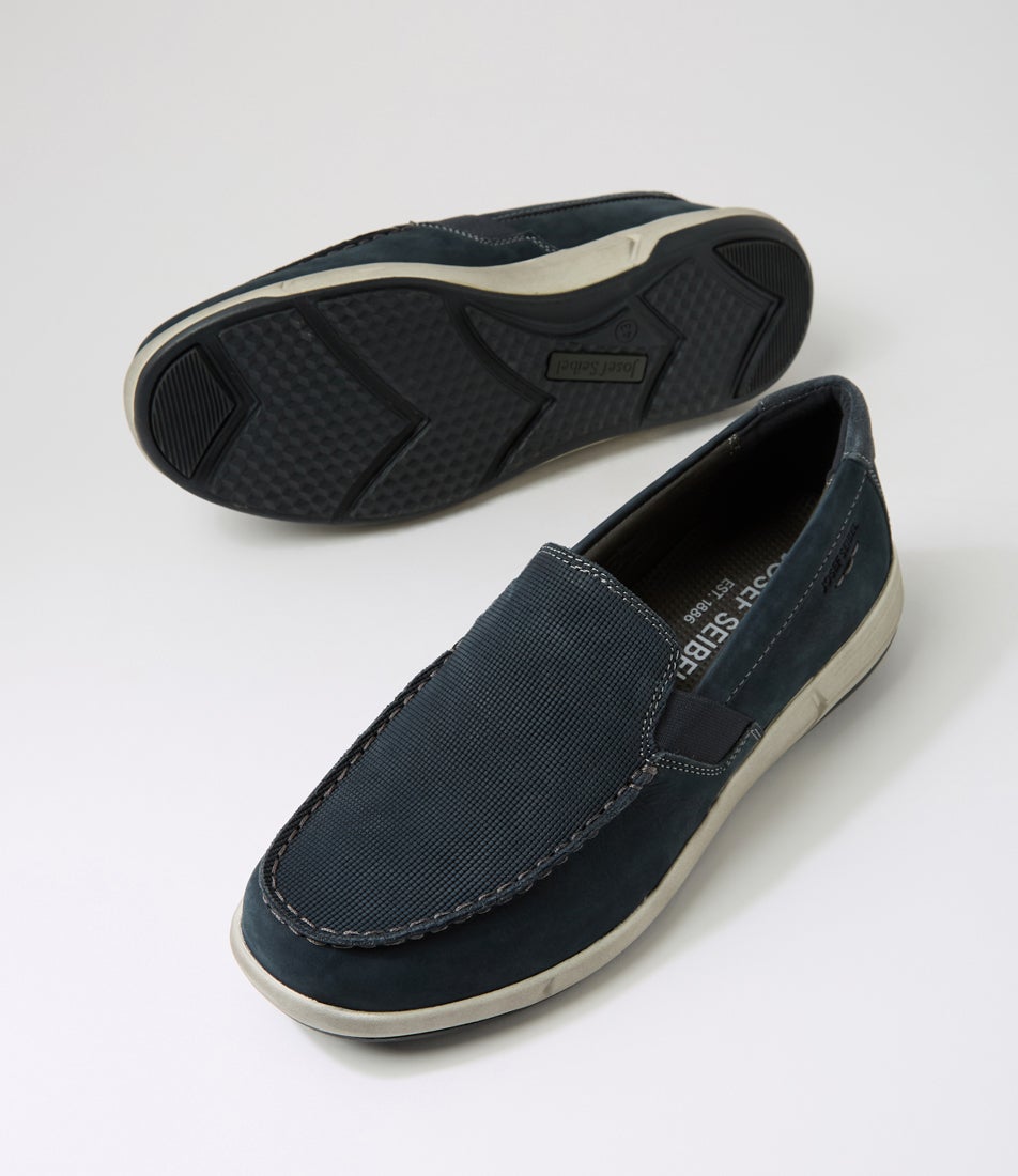 Enrico 31 Indigo Nubuck Leather Loafers