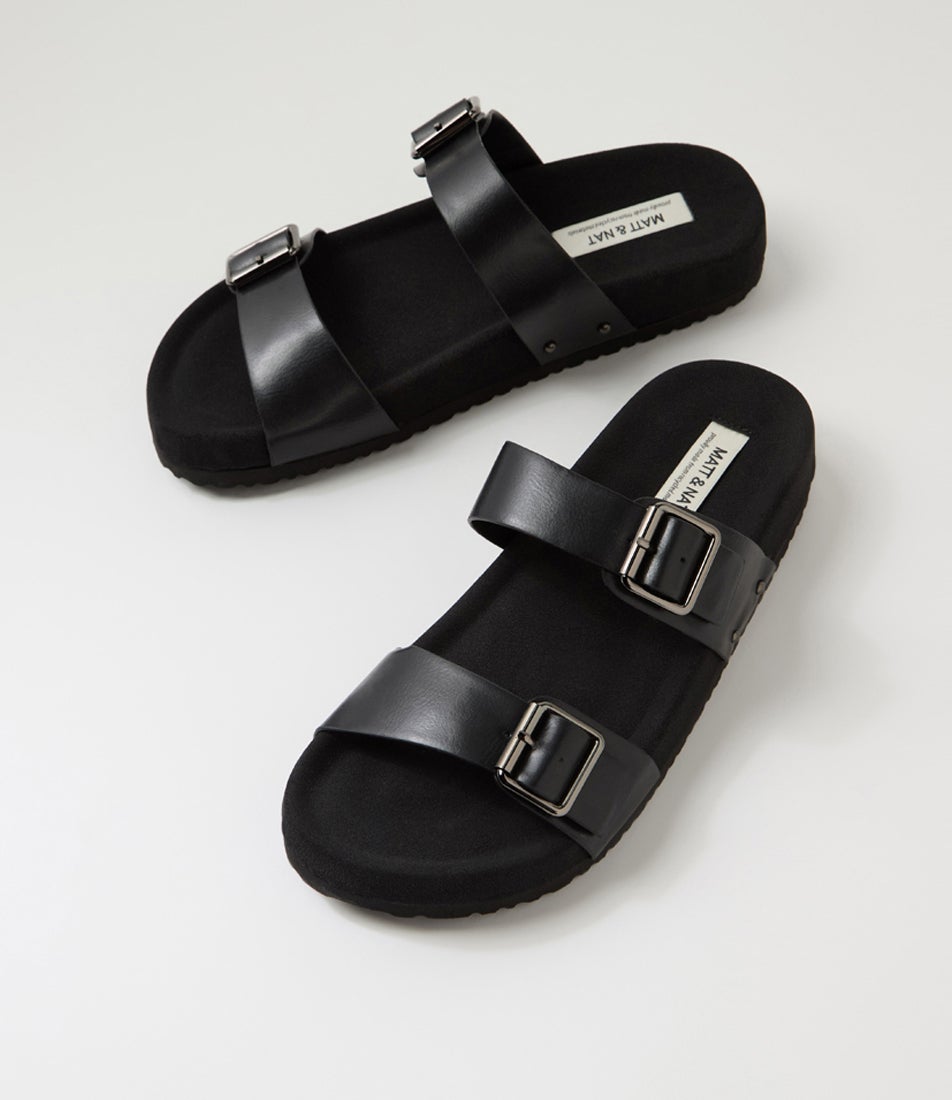 Ibaka2 Black Pu Slides