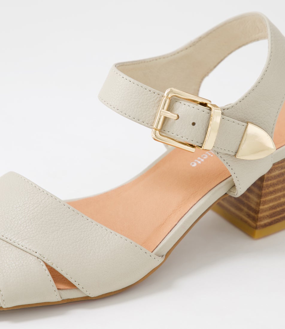 Fayza Vanilla Leather Sandals Fayza Vanilla Leather Sandals