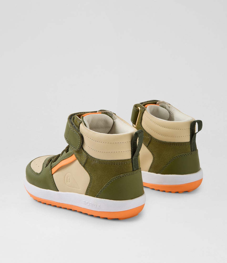 Kp Topspin Junior Sea Kelp Woodash Leather Ankle Boots