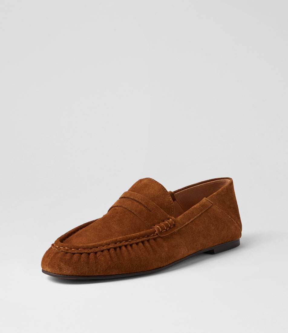 Lando Tan Suede Loafers