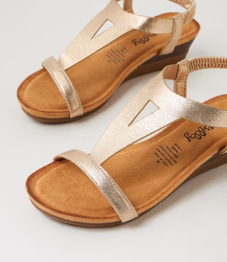 Sovel Pale Gold Multi Sandals